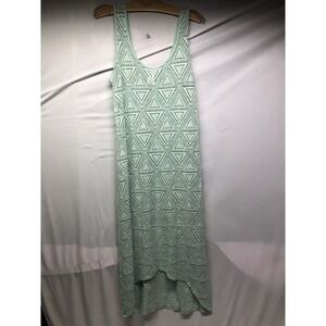 Xhilaration Womens A Line turquoise Sleeveless See Threw Dress Size Xl